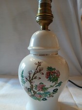 Ancien Pied Lampe Porcelaine