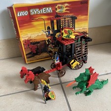 Lego System 6056 - Complet - Le Chariot Des Dragon Wagon 1993 Chevalier Castle