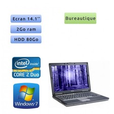 Occasion - Dell Latitude D630 - Windows 7 - C2D 2GB 80GB - 14.1 - Ordinateur Por