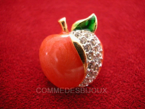 Broche vintage pomme style - pomme,