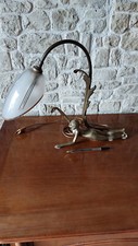 LAMPE EN BRONZE ART DECO