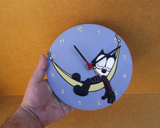Rare Horloge pendule Félix le chat Demons & Merveilles 2004 The Cat