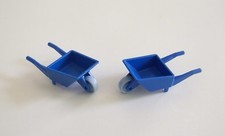PLAYMOBIL (T1207) FERME - Lot de 2 petites Brouettes Bleue pour Enfant 3120 4069