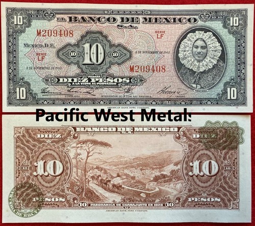1961 mexico pesos unc - mexico,