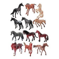 6 pièces en plastique animaux