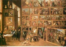 Art - Peinture - David Teniers - L'Archeveque Léopold Guillaume contemplant les