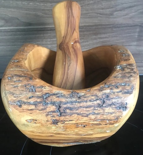 Mortier pilon bois - et,