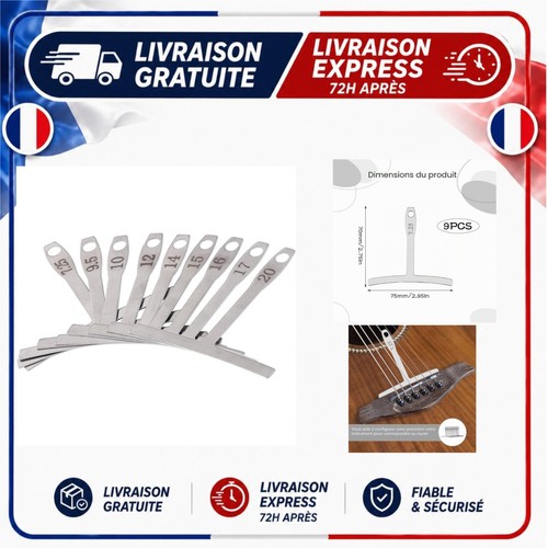 Jauges rayon guitare - de, basse