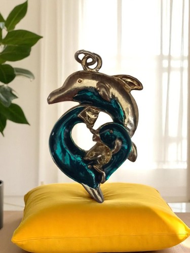 Pendentif vintage dauphins