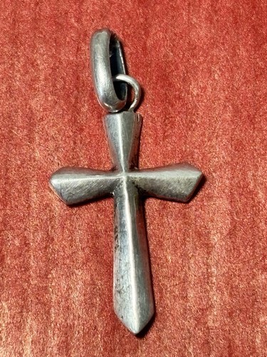 Pendentif charm croix argent - charm,