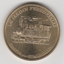 A 1998 TOKEN MEDAILLE MONNAIE DE PARIS -- 38 160 N°1 CHATTE JARDIN FERROV. TRAIN