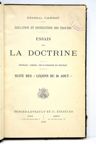 Livre ancien cardot education - ancien,