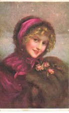 Art - Tableau - J. Martin-Kavel - Frileuse - Salon de Paris - Femme