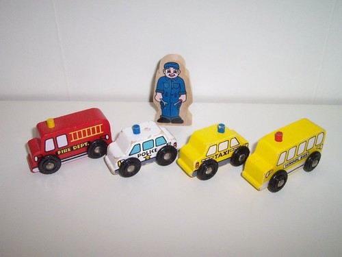Playskool wooden fire engine - playskool,