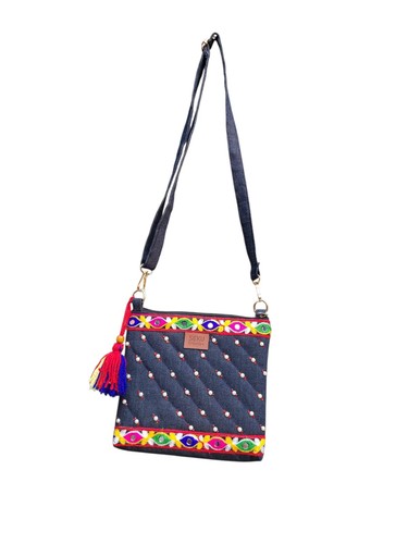 Sac bandoulière denim - à,