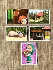 5 autocollants Panini Masha et
