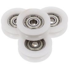  4 Pcs Roulette Portail Coulissant Poulie En Plastique Roue À Rouleaux