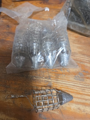 10x plombs carpe cage feeder - carpe,