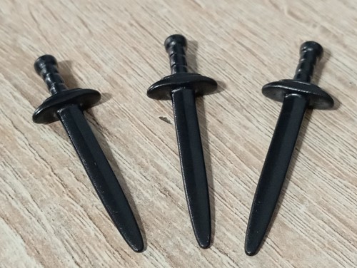 Playmobil épées noires - x3,