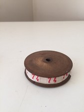 Ruban tissus initiales broderie bobine bois 74 