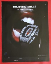 Publicité de presse Montre RICHARD MILLE The Diamond Cruncher -  Bijoux FRED