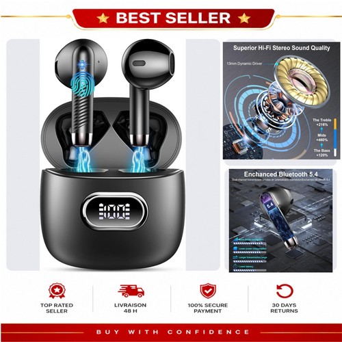 écouteurs bluetooth drsaec - Écouteurs,