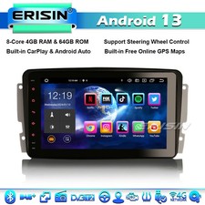 8" 64GO Android 14 Autoradio GPS CarPlay Mercedes C/G/CLK Class W203 W209 Viano