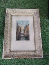 ANCIENNE GRAVURE SOUS VERRE