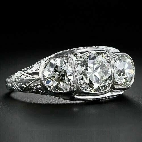 Bague fiançailles vintage - de,