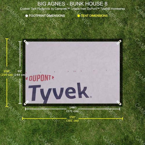 Tyvek footprint for the big - tyvek,