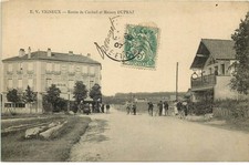 ESSONNE  VIGNEUX SUR SEINE  route de Corbeil et maison DUPRAZ