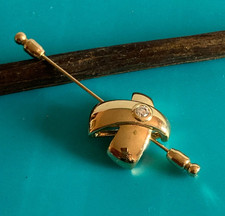 Epingle Pendentif Noeud Doré
