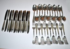 LCF Lot 36 couverts ARGENTERIE entrée dessert DESIGN 1950 Le Couvert Français