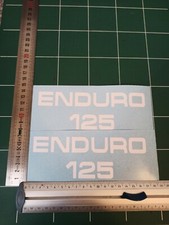 Yamaha dtmx 1978 stickers autocollants "Blanc" vintage Enduro 125 (La paire)