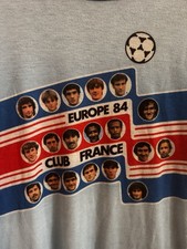 Tee Shirt Equipe de France 1984 Platini Bossis Europe 84 Maillot Vintage - 3 / M