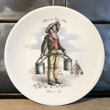 Assiette Porcelaine De Chauvigny Métiers Du Vieux Paris Le Porteur D’eau D 19,1