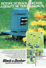 Publicité Advertising   1982  12.24   Bkack & Decker Rotofil après- tondeuse