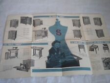 Vintage Brochure french singer sewing machines 1950s 