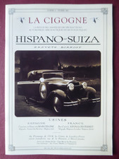REVUE LA CIGOGNE HISPANO SUIZA 6 BIRKIGT COURSE AUTOMOBILE CIGOGNARD HEURTEUX