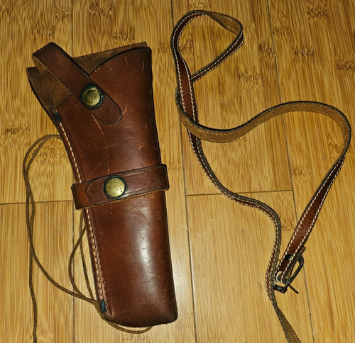 Vintage leather pistol - vintage,