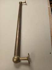 Ancienne barre de gîte en bronze, marine, bateau. déco porte serviettes...