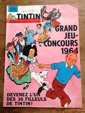 journal tintin france 810 (1964) couverture Hergé avec chèque tintin