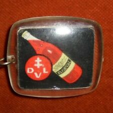 Porte-clés Key ring - Bouteille Vin Rouge FLORVAL D V L & Croix de LORRAINE DVL