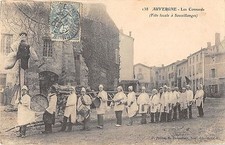 CPA 63 AUVERGNE LES CORNARDS FETE LOCALE A SAUXILLANGES