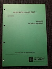 (308MA) Manuel d'atelier PEUGEOT TOUS TYPES - Injection Lucas Epic. 