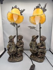 Paire de lampes Art Nouveau en