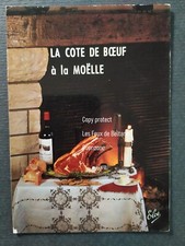 LA COTE DE BOEUF A LA MOELLE recette cuisine carte postale 