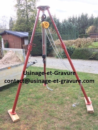 Support central trépied - support,