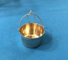 passe thé tonnelet en argent massif MINERVE et vermeil Théière Passoire Service