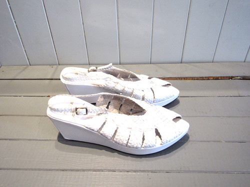 Sandales compensées cuir - sandales,